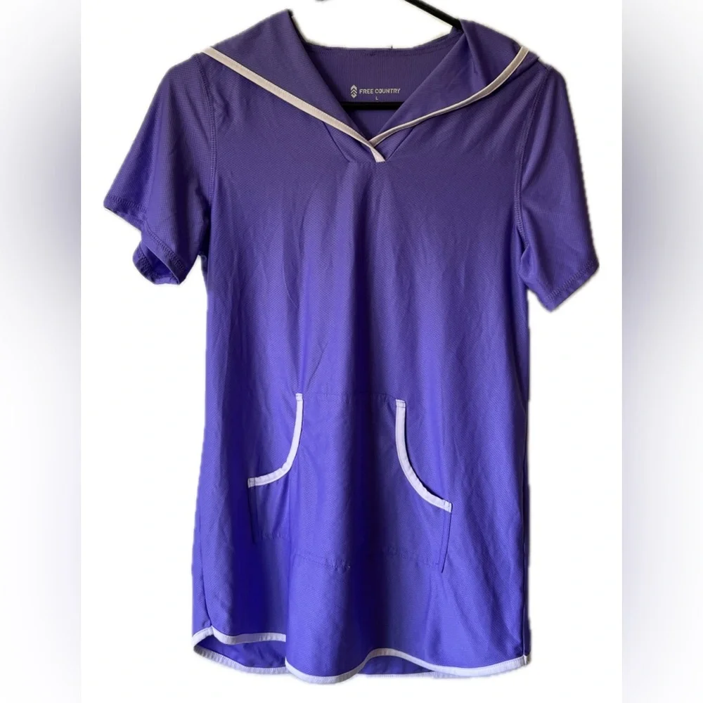 Free Country Hooded Purple Swim Suit Cover-Up - Girls 14 / 16 - Picture 1 of 10